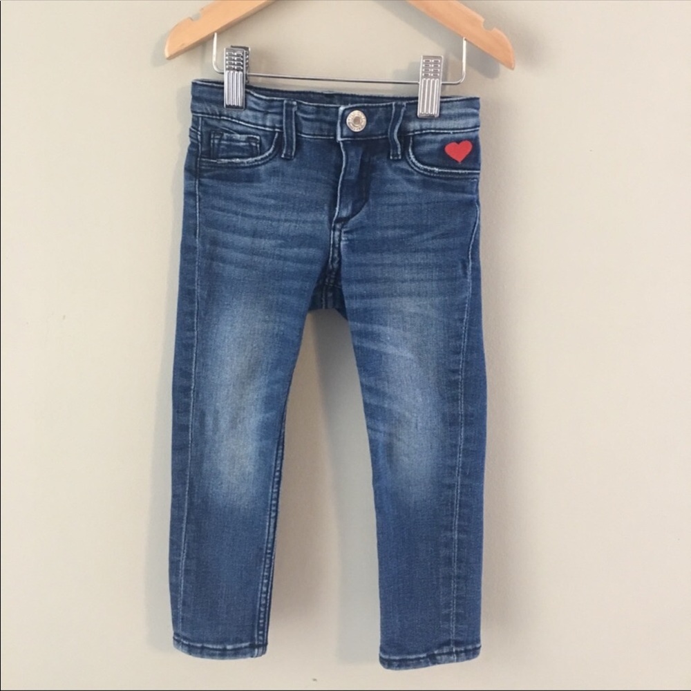 Toddler girl boy skinny fit jeans